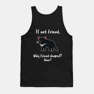 Tasmanian Devil Friend Shaped Tank Top